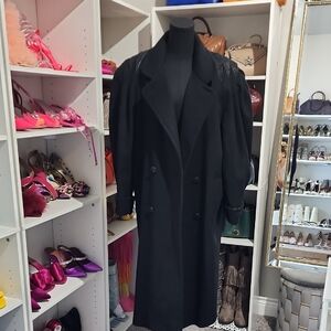 Elegant Black Women's Trench Coat